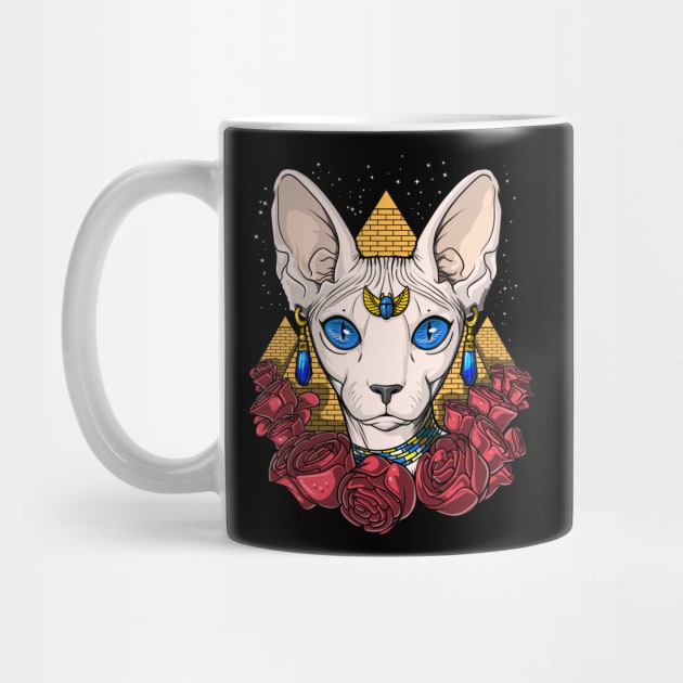 Egyptian Sphynx Cat by underheaven